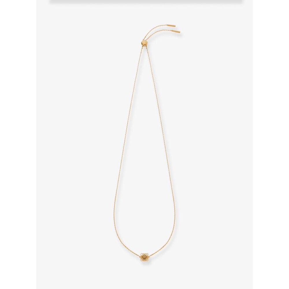 Loewe Women Bombe Anagram Brass Necklace
